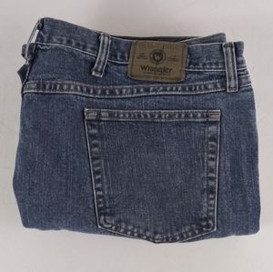 Wrangler relaxed fit blue jeans men size 44